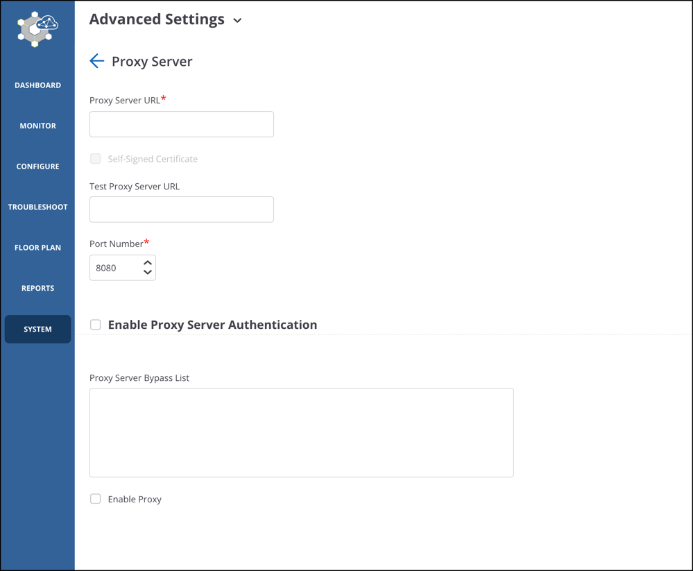 CloudVision CUE User Guide - Advanced System Settings - Arista